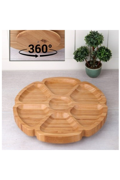 SepetBudur 7-section 25 cm rotating bamboo presentation royaleks-bls ds7-2525