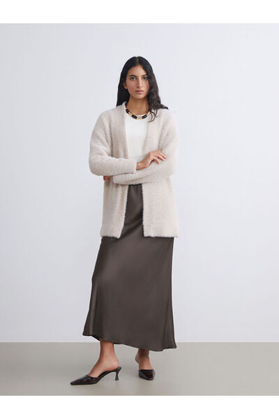 LC Waikiki Stylish Choices from Esvab Clothing |   Shawl Collar Women's Plush Knitwear Cardigan