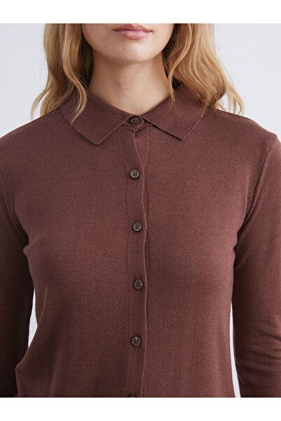 LC Waikiki UZG Store'dan Stilinizi Oluşturun | Polo Yaka Kadın Triko Hırka