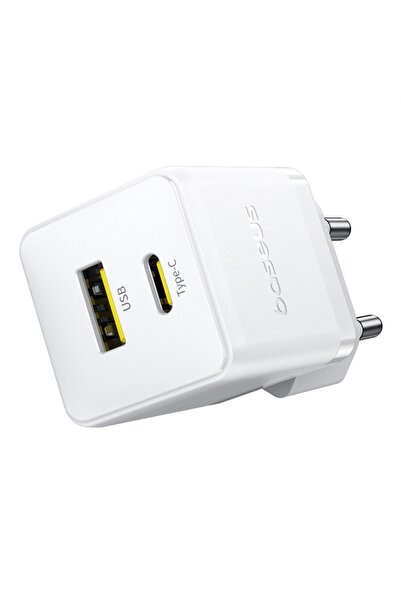 Baseus Charger EU 20W, USB, Type-C - Palm (CCZC20UE) - Moon White