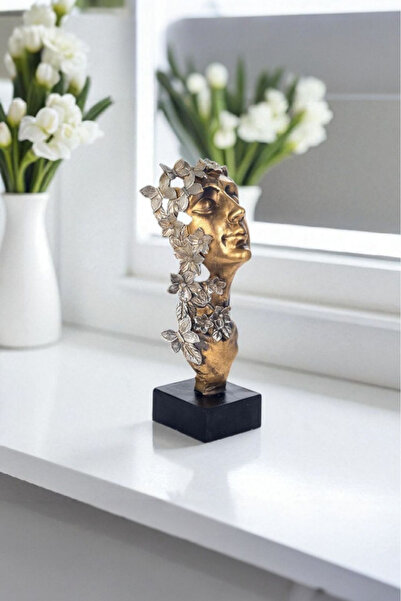 Harmoni Art Dekoratif Çiçek Şaçlı Kadın Biblo