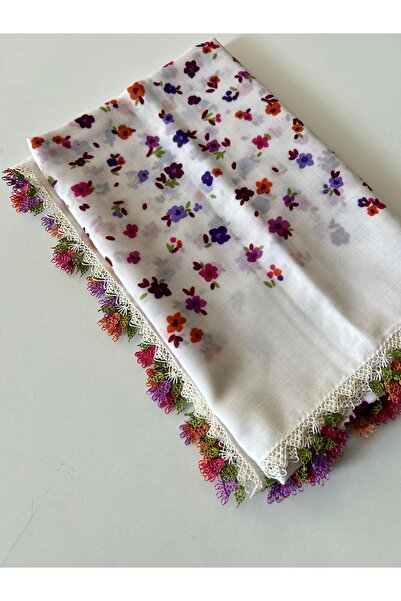 REYYAN El işi İğne Oyalı Yazma/iğne Oyası/iğne işi yemeni/el işi tülbent/baş örtüsü