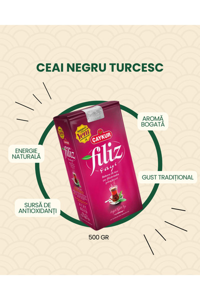 Çaykur Ceai Negru Filiz 500 Gr.Caykur