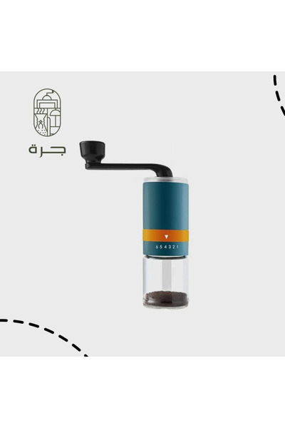 Solaf طاحونة قهوة يدوية معدنية مع تحكم بدرجة الطحن مناسبة للقهوة التركية والاسبريسو من جرة