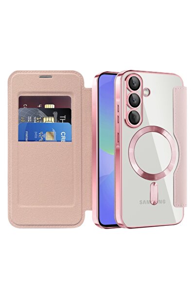 Techsuit Husă pentru Samsung Galaxy A36 5G - SmartMag Book Case - Roz