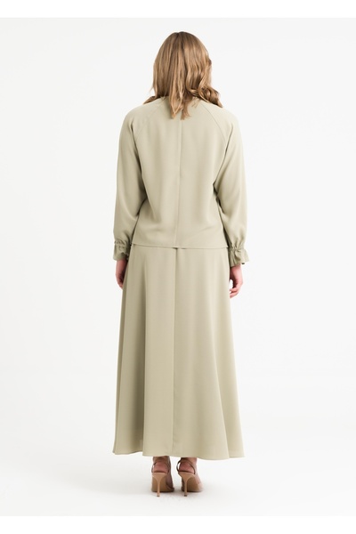 Armağan Raglan Sleeve Skirt Suit