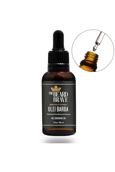 The Beard Brave Ulei de Barba, Hidratant, Cologne, Ingrediente Naturale, Anti...