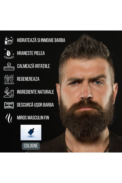 The Beard Brave Ulei de Barba, Hidratant, Cologne, Ingrediente Naturale, Anti Descuamare, The Beard Brave, 30 ml