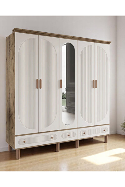 miracool Milen 5 Kapılı Dolap / %100 MDF