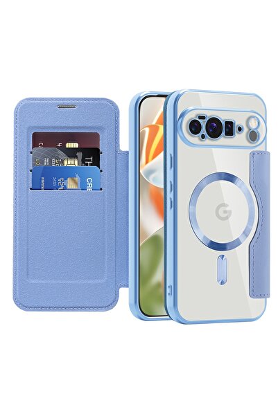 Techsuit Husă pentru Google Pixel 10 Pro XL - SmartMag Book Case - Albastru d...