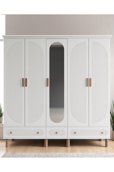 miracool Milen 5 Kapılı Dolap / %100 MDF