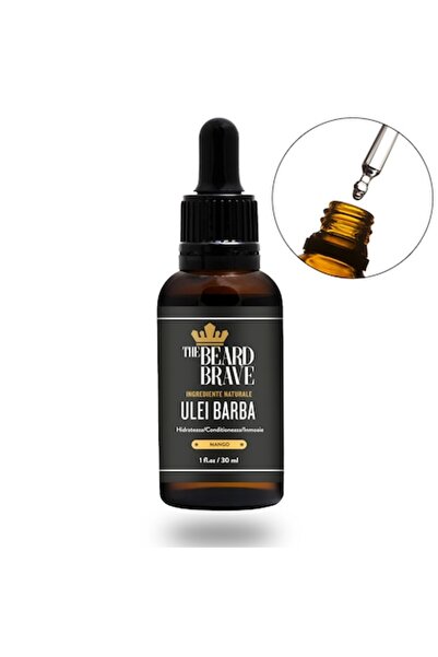 The Beard Brave Ulei pentru barbă hidratant, miros mango, ingrediente natural...