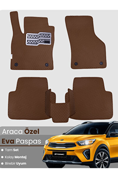 stiloto مجموعة كاملة من سجادة EVA المتوافقة مع Kia Stonic (2017-2025) - مطابق...