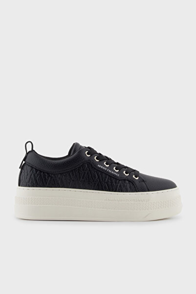 Armani Exchange Kabartmalı Logolu Platform Taban Sneaker Ayakkabı AYAKKABI XW001630 AF17351 UC