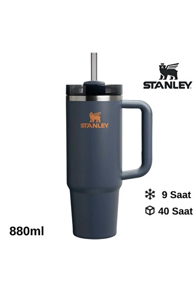 Stanley Quencher H2.O FlowState™ Tumbler Pipetli Termos 0.8L Pipetli Matara LACİVERT