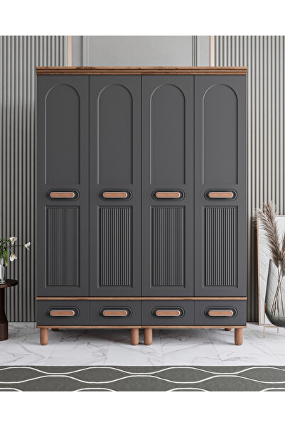 Genel Markalar Otto 4 Kapılı Dolap / %100 MDF