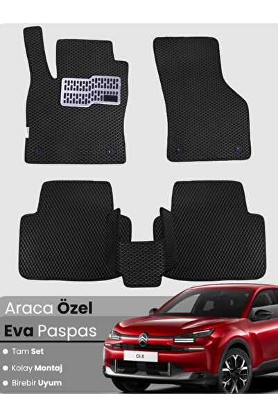 stiloto Citroen C4X Benzinli (2023-2025) Uyumlu EVA Paspas Tam Set–Araca Özel...