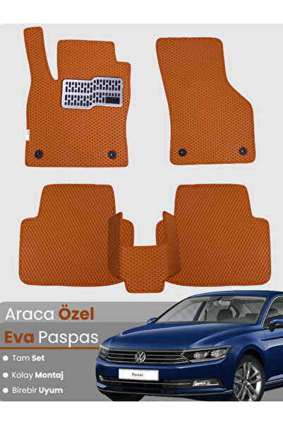 stiloto مجموعة كاملة من سجادة EVA المتوافقة مع سيارة Volkswagen Passat B8 (20...