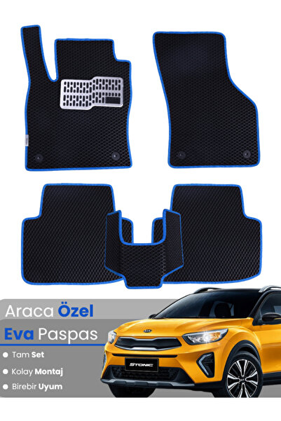 stiloto مجموعة كاملة من سجادة EVA المتوافقة مع Kia Stonic (2017-2025) - مطابق...