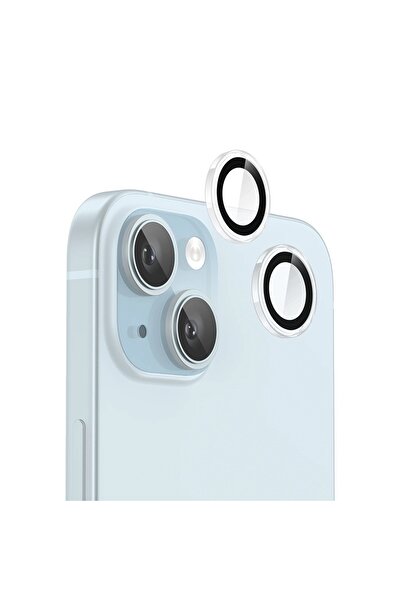 BLUEO Foil for iPhone 15 / iPhone 15 Plus - Original Metal Frame Lens Protect...