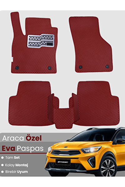 stiloto مجموعة كاملة من سجادة EVA المتوافقة مع Kia Stonic (2017-2025) - مطابق...