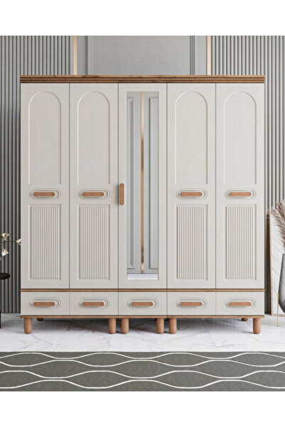 miracool Otto 5 Kapılı Dolap / %100 MDF