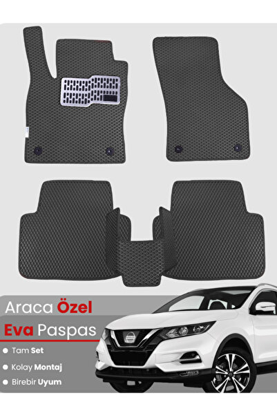 Genel Markalar Nissan Qashqai (2014-2021) Uyumlu EVA Paspas Tam Set–Birebir U...