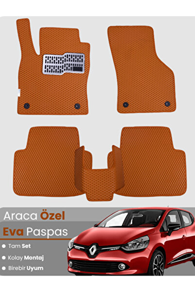 stiloto مجموعة كاملة من سجادة EVA المتوافقة مع Renault Clio 4 Hatchback (2012...