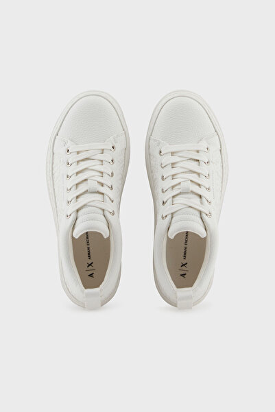 Armani Exchange Kabartmalı Logolu Platform Taban Sneaker Ayakkabı AYAKKABI XW001630 AF17351 U0