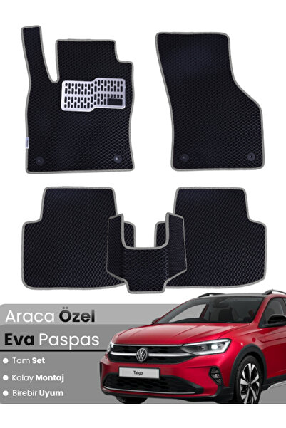 Figapp Volkswagen Taigo (2021-2025) Uyumlu EVA Paspas Tam Set–Araca Özel,Su G...