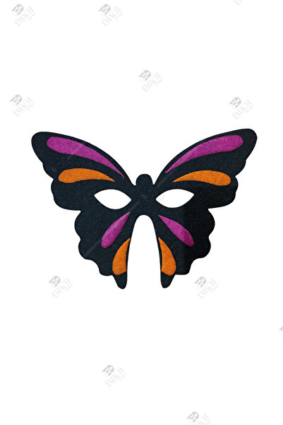 Emach Dizayn Kelebek Maske Kaliteli Keçe Hayvan Figürlü Maske