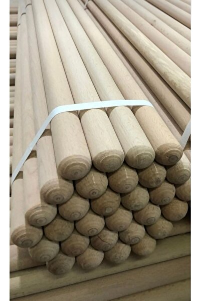 BİFA AHŞAP Ahşap Gürgen Fırça Sapı Mop Sapı Dayanıklı Sağlam 5 Adet (120 cm )