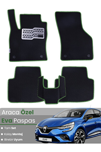 Figapp مجموعة كاملة من سجادة EVA المتوافقة مع Renault Clio 5 Hatchback (2020-...