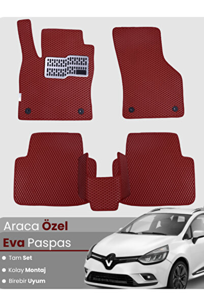 stiloto مجموعة كاملة من سجادة EVA المتوافقة مع Renault Clio 4 Station Wagon (...