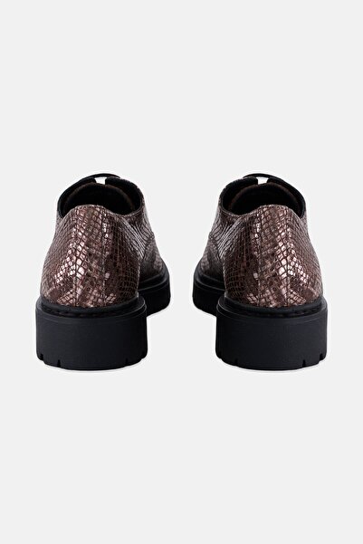 Geox Women Snake Skin Lace Up Casual Shoes, Multicolor