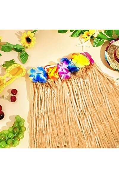 ForWhat مجموعة تنورة من القش مكونة من 12 قطعة لعرض مكتب المنزل في هاواي