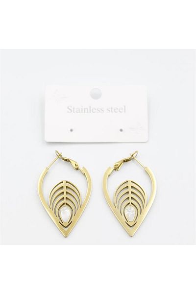 SepetBudur Leaf Earrings - Gold
