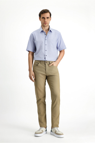 Kiğılı Short Sleeve Regular Fit Patterned Cotton Shirt