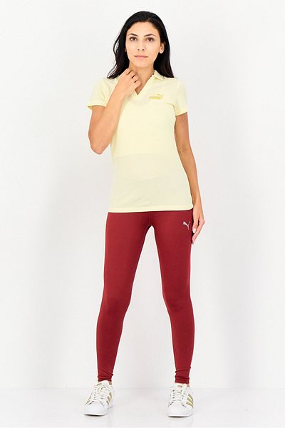 Puma Women Regular Fit Short Sleeves Outdoor Polo Shirt, Yellow