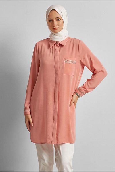 Alvina Linen Look Tunic 45621