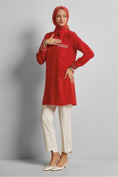 Alvina Linen Look Tunic 45621