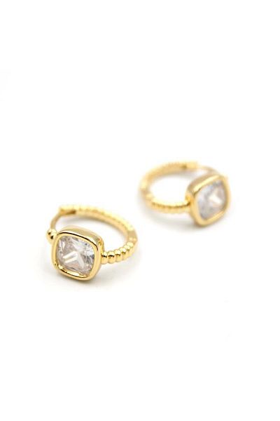 SepetBudur Jewelled Hoop Earrings - Gold