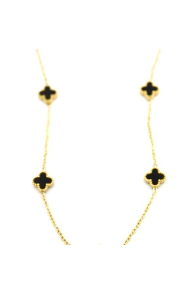 SepetBudur Vc Clover Necklace - Black
