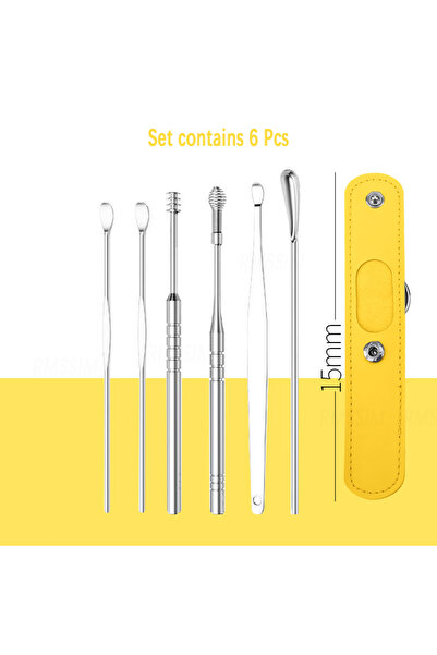 Choice9 A Yellow Ear Cleaner Set Eark Ear Wax Remover Ear Spoon Curette Ear C...