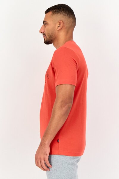 Puma Men Sportswear Fit Short Sleeves Outdoor T-Shirt, Burnt Red