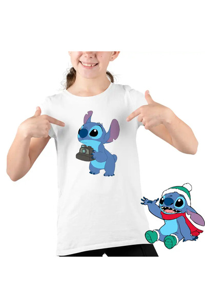 OEM Kids Girls Stitch Photographer T-Shirt