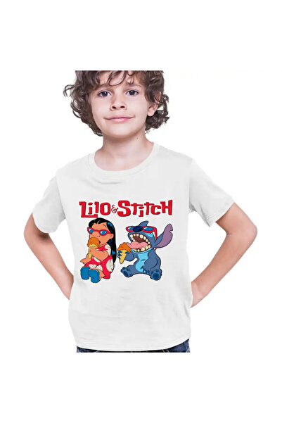 OEM Παιδικό T-shirt Lilo Stitch Cool Vibes για αγόρια