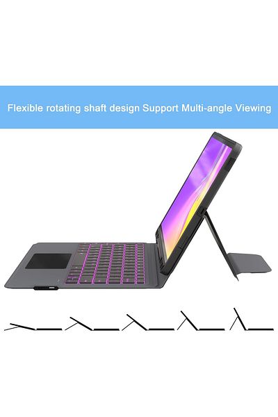 Samsung Galaxy Tab S7 FE Magic Keyboard Wireless Case with Trackpad, Stand & Backlit Keys
