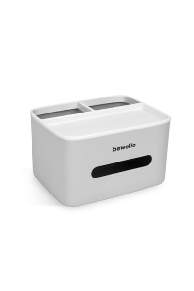 Bewello Support dispenser for tissues and paper towels, 205 x 160 x 120 mm, White, Plastic material