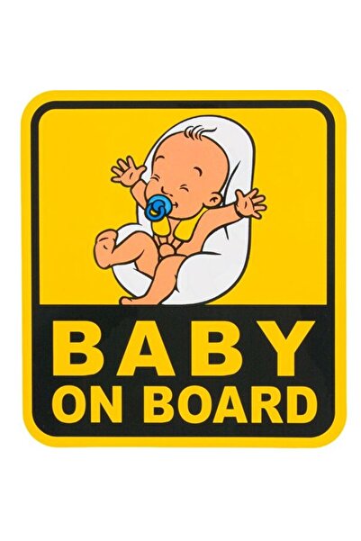 Jumbo Autocolant auto Baby On Board 18x20cm